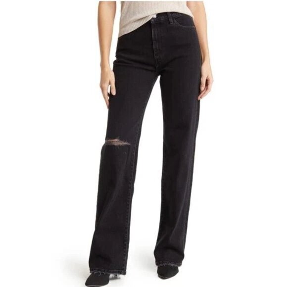 NEW! JOE'S JEANS COLLECTION MEGARA HIGH RISE STRAIGHT LEG JEANS DISTRESSED sz 25 - Picture 1 of 7